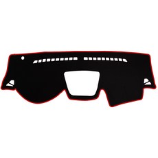 VIP 儀表板遮陽墊 黑色+紅色縫線, Tivoli (內建導航), Ssangyong