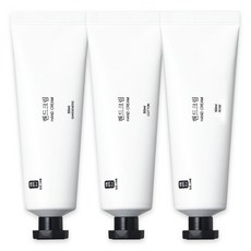 생활공작소 핸드크림 50ml x 3p세트 정원의 허브향 + 은은한 핑크 로즈워터향 + 부드럽고 포근한 코튼향, 1세트