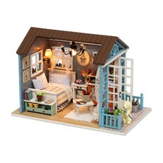 Prime Winners 復古臥室迷你屋 DIY 套件, 混合顏色