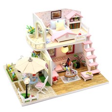 ARTJOY DIY微型房子粉紅色閣樓, 混色, 1套