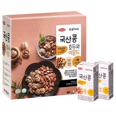 한미 국산콩 호두와 아몬드 두유, 190ml, 16개입