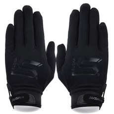 SUSKA 滑雪板內手套 HIA041N, 黑色的