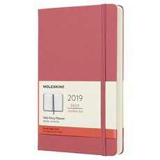 몰스킨 다이어리 2019년 12M 데일리 데이지 하드커버, 핑크 데이지