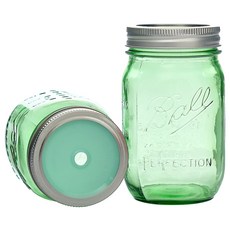 Ball 經典綠色吸管杯, 薄荷, 473ml, 1個