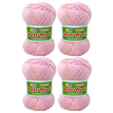 Happysil Best Wool 編織線, 707 粉彩粉紅