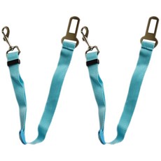 Super Six寵物安全帶安全繩, 藍色, 2件