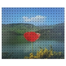 Anvy Commerce 室內裝飾洞洞板 正午之花, 1個, 黑色