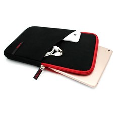 DM I Love Home 線條亮點平板包 20 x 27 x 2 cm, 口袋紅