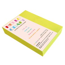 paperculture 彩虹卡 厚磅雙面卡紙 32開 No.08 亮黃色, 110個