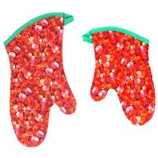 Phoenix 烤箱手套大+小, 1套, 櫻桃紅