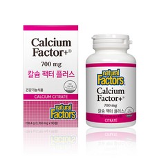 natural Factors 鈣加強錠, 90顆, 1罐