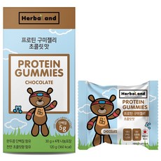 허벌랜드 프로틴 구미젤리 초콜릿맛, 120g, 1개