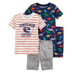 카터스 남아용 공룡 면 잠옷 상하의 2종 세트