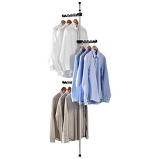 可調高度3層衣架, 單色