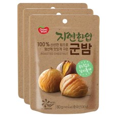 Dongwon Natural Bite 烤栗子, 80g, 3包