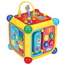 오로라월드 핑크퐁 상어가족 에듀큐브, 혼합 색상, 1개