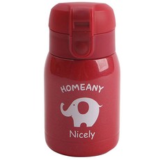 홈애니 원터치 보온 보냉병, 레드, 200ml, 1개