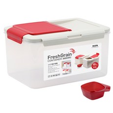 코멕스 신선 다용도 플라스틱쌀통 10kg, 혼합색상, 1개