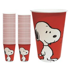 花生史努比彩色紙杯 13oz, 50個, 1組