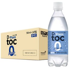 동원 디톡 플레인 탄산수, 500ml, 24개