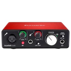 Focusrite 오디오 인터페이스 Scarlett Solo (gen. 2)