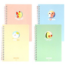 아이비스 B6 반차니들 유선노트, 랜덤 발송, 4개