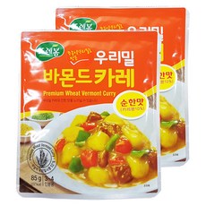 우리밀 순한맛 바몬드카레, 85g, 2개