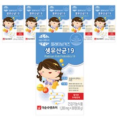 더순수렛츠미 플래티넘키즈 생유산균19, 6개, 30정