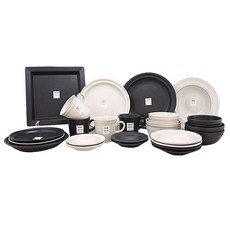 LIEN'CERAMIC 陶瓷餐具組 4人份, 混色, 碗盤27入