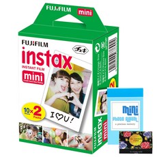 instax 拍立得 mini空白底片 20張+迷你相本+隨機吸油面紙 25張, 3種, 1套