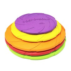 블럭마트 애견 고무원반 장난감 15 cm, 랜덤 발송, 1개