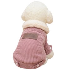 Block Mart 寵物專用燈芯絨外套, 粉色的
