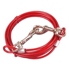 Jeje Pet 寵物鋼絲牽繩, 紅色