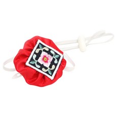 이츠독 반려견 복가득 배씨댕기, 빨강, 1개