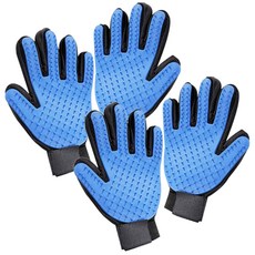 Block Mart 貓狗手套 2p 右手+2p 左手, 藍色, 1套