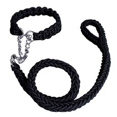 블럭마트 대형견 로프 목줄 세트, 색상번호2, 1세트