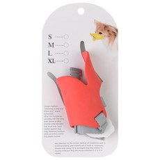 블럭마트 실리콘 강아지 오리입마개 M, 레드, 1개