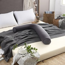 LIV MOM L型長抱枕, 深灰色