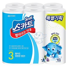 스카트 빨아쓰는 행주타월 45매, 1개, 6개입