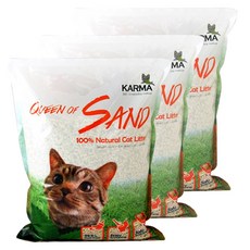 카르마 퀸오브샌드 고양이 모래, 7L, 3개, 오리지널