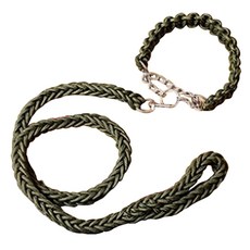 블럭마트 대형견 로프목줄세트, 색상번호10, 1세트