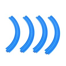 Thomas&Friends 湯瑪士小火車 雙長曲軌零件玩具 R-21, 藍色