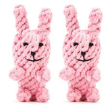 DING DONG PET 寵物兔子毛線玩具, 單一顏色, 2個