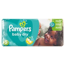 Pampers 幫寶適 baby-dry黏貼型尿布, 第5階段, 50片