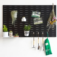 takongpan 室內設計圓形洞洞板 400 x 300 mm, 黑色, 1個