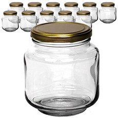 三光玻璃1000低玻璃瓶散裝+蓋89mm金色+收縮膜, 12入, 900毫升