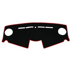 VIP 儀表板遮陽罩 - Spark 儀表板罩, Spark-內嵌式導航, 黑色-紅色縫線