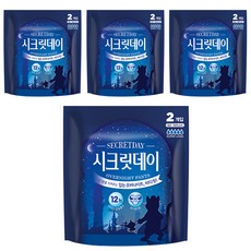 시크릿데이 생리대 입는 오버나이트, 대형, 2개입, 4개