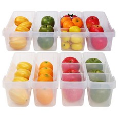 Changsin Living 昌信生活 韓國製冰箱內部托盤1號4入 + 2號4入套組, 透明