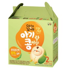 남양아기꼬야 한뼘 더큰 아기랑 콩이랑 두유 2단계 180ml, 16개입